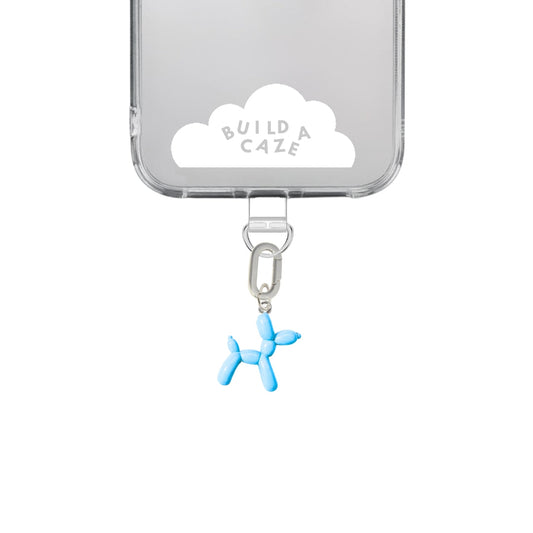 Dije para celular perrito globo celeste cute phone charm para mujer Build A Caze