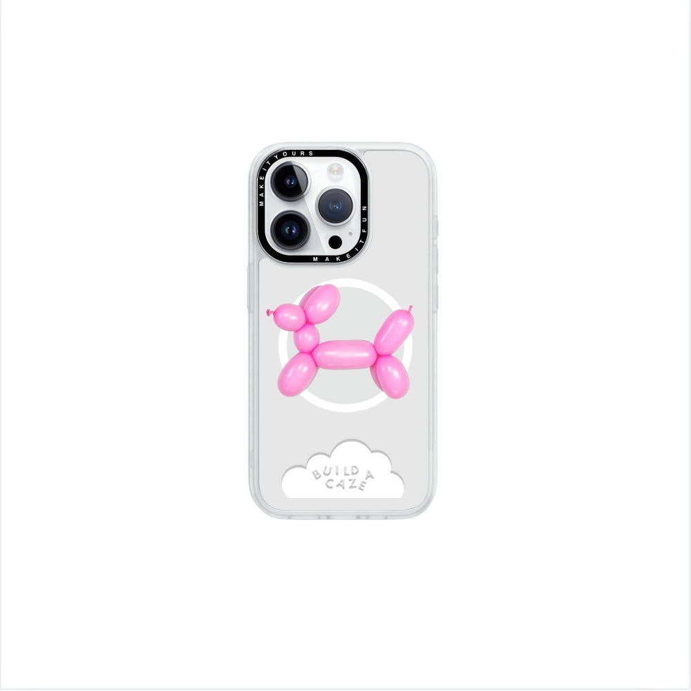 Pink Doggy Balloon Pop Grippy