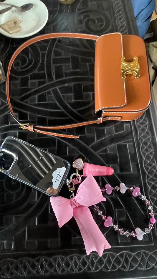 Pink Bow It Keychain