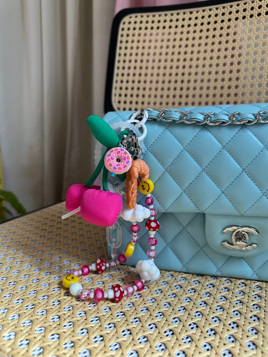 Charm para celular de ojo feliz, accesorio decorativo para móvil, dije para teléfono, colgante para celular.