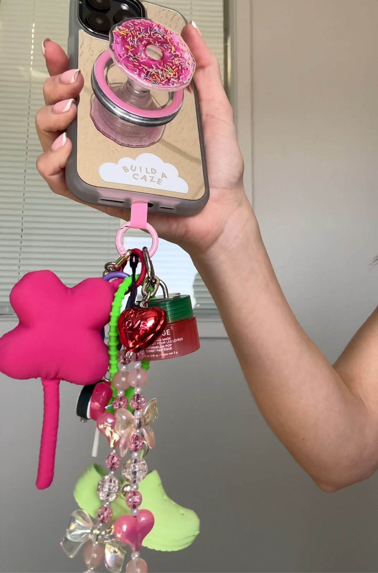 Pink Clover Me Keychain