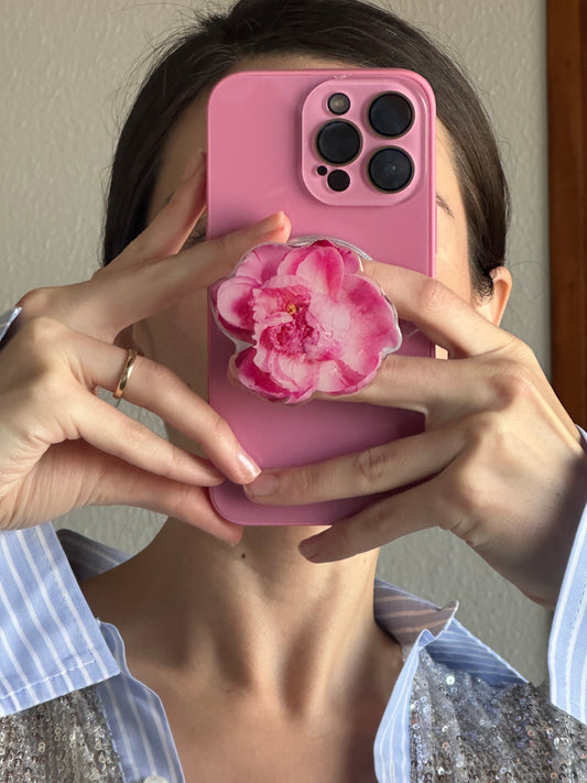 Peony Bloom Flower Pop Grippy