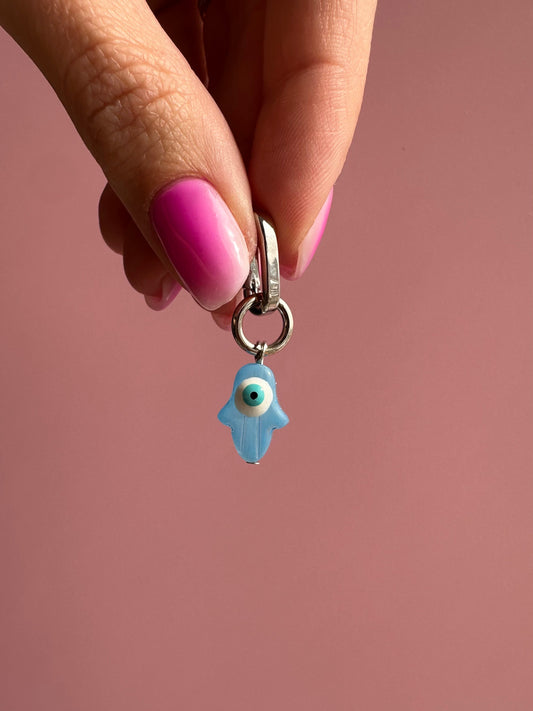 Charmie de ojo turco azul para celular, dije de protección contra el mal de ojo, accesorio móvil, colgante para teléfono.