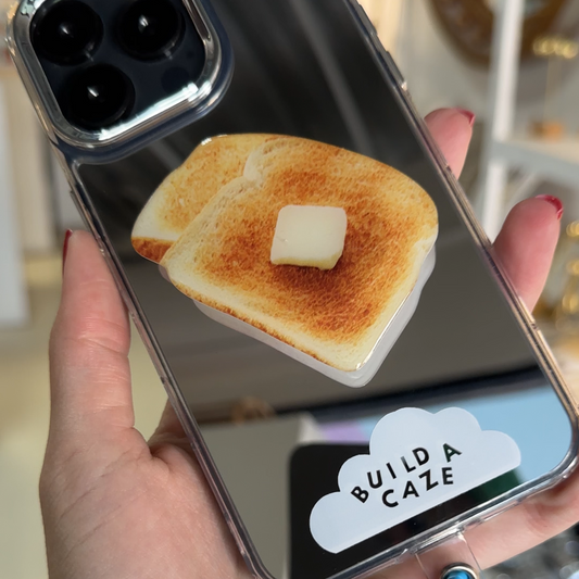 Pop Grippy de pan con mantequilla para celular, accesorio móvil divertido, sujetador para teléfono.