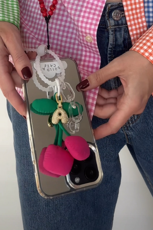 Puffy Cherries Keychain