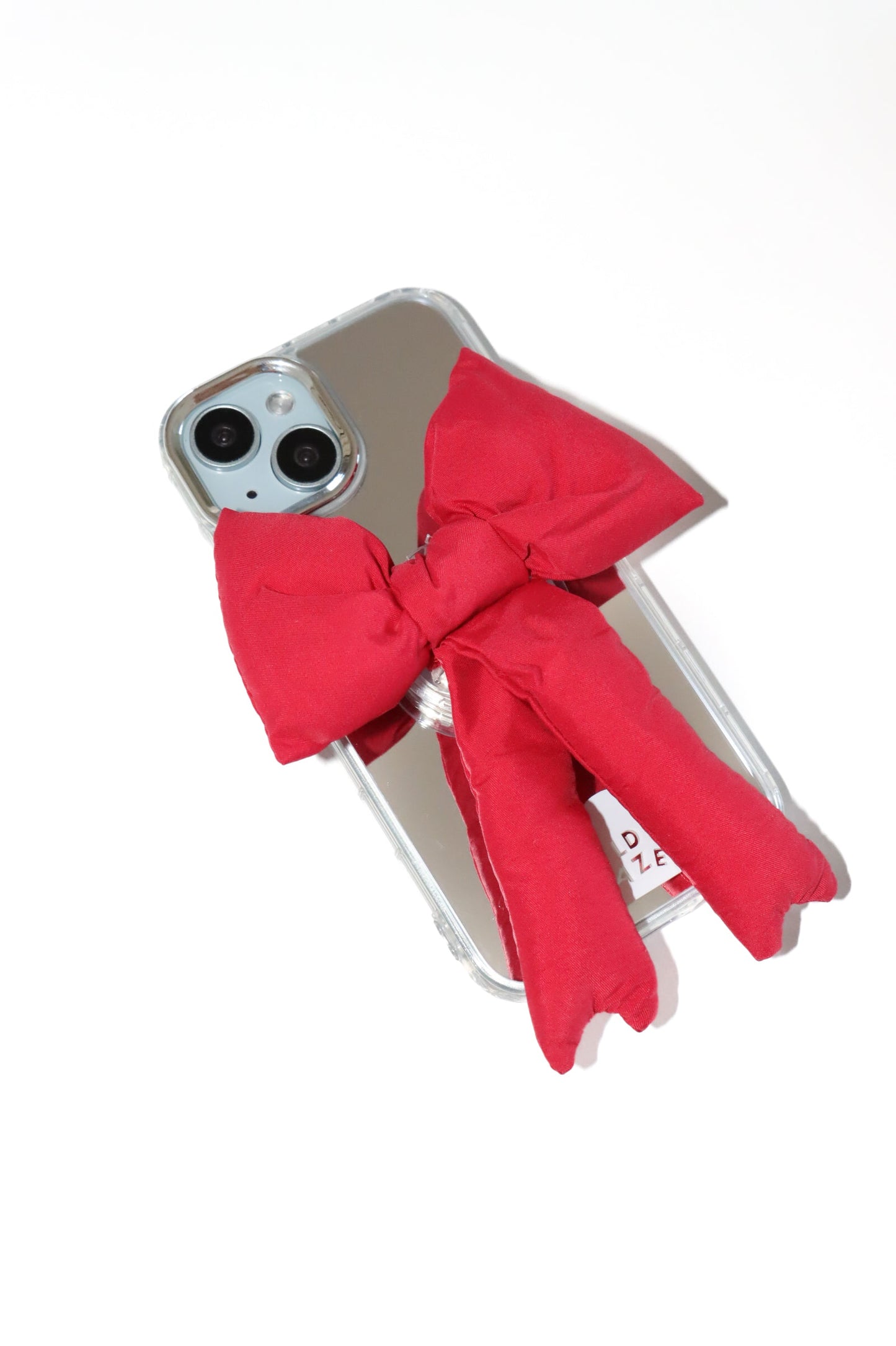 Red Handmade Puffy Bow MagSafe Pop Grippy