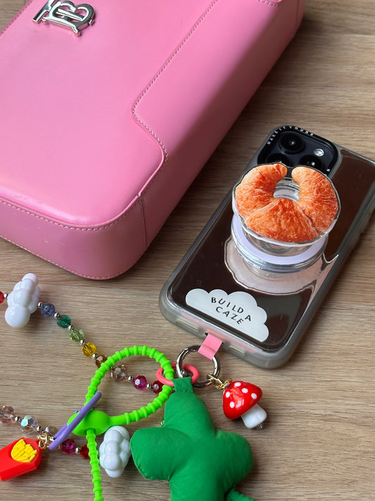 Pop Grippy de "le pain" (pan o bollería), accesorio para celular, agarre para teléfono, soporte móvil.
