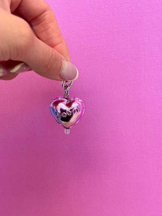 Pink Hot Love Balloon Charmie