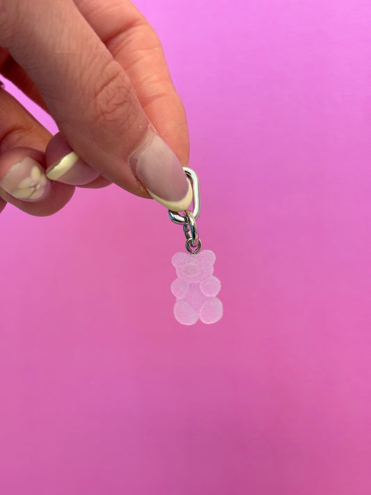 Charm para celular de osito de goma verde, accesorio kawaii para móvil, dije para teléfono, colgante de dulce para celular.