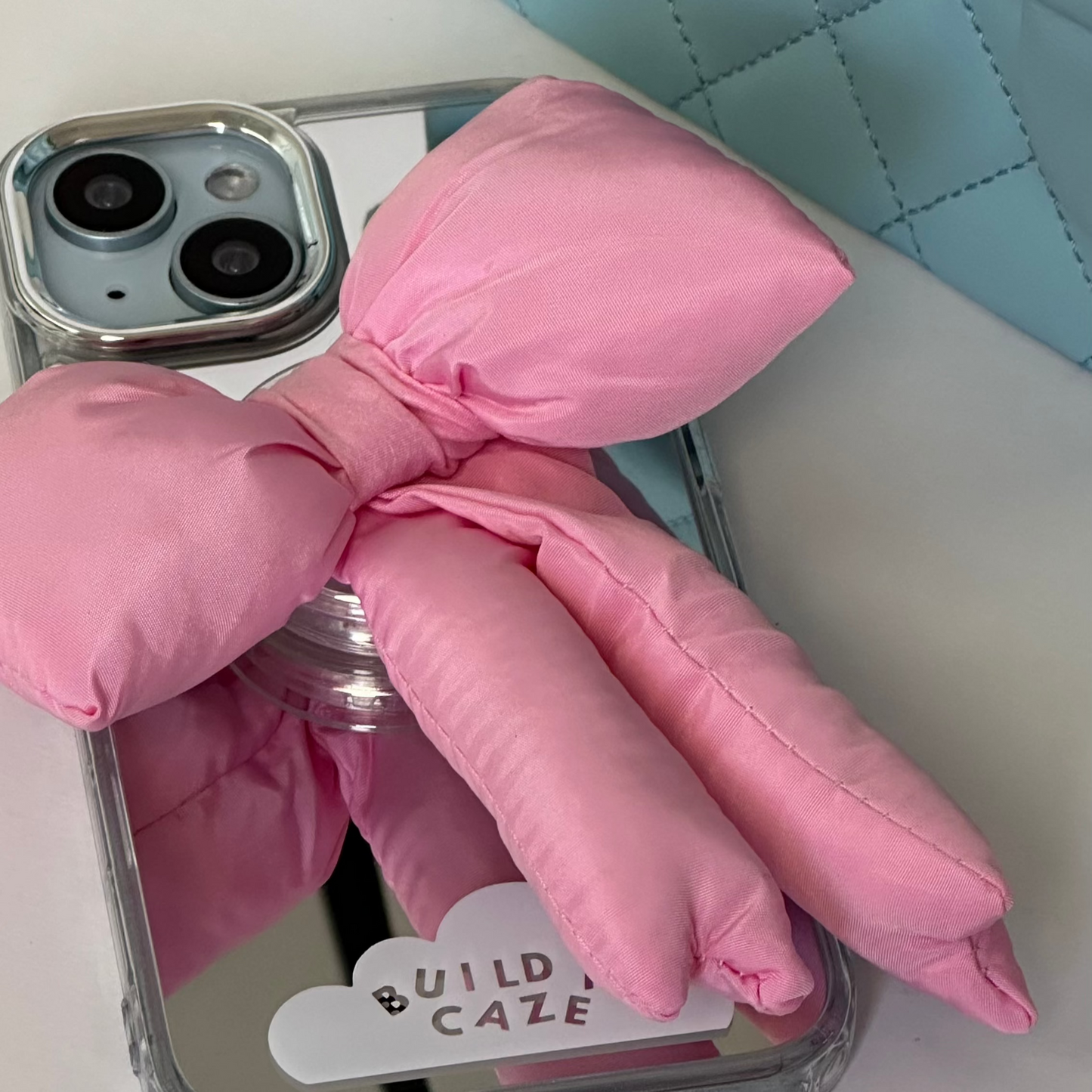 Pink Handmade Puffy MagSafe Pop Grippy
