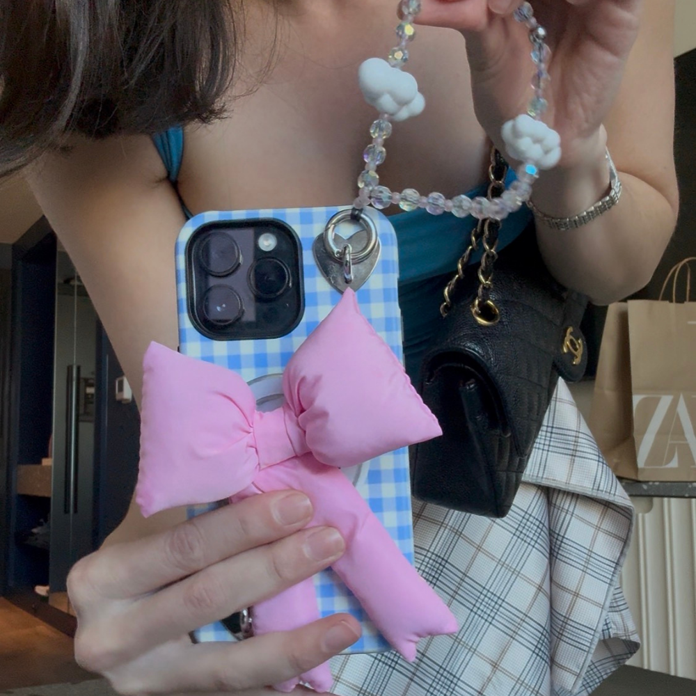 Hot Pink Bow U the Sky Strappy
