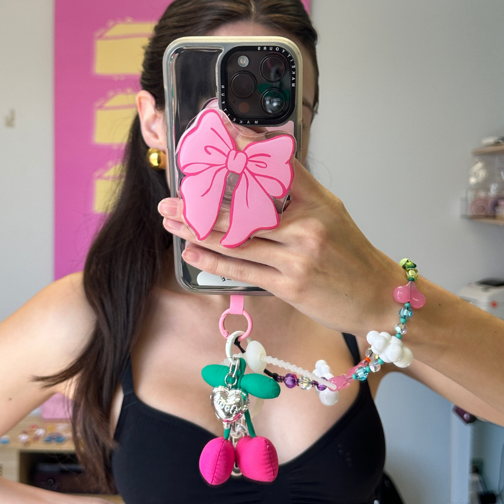 Puffy Cherries Keychain