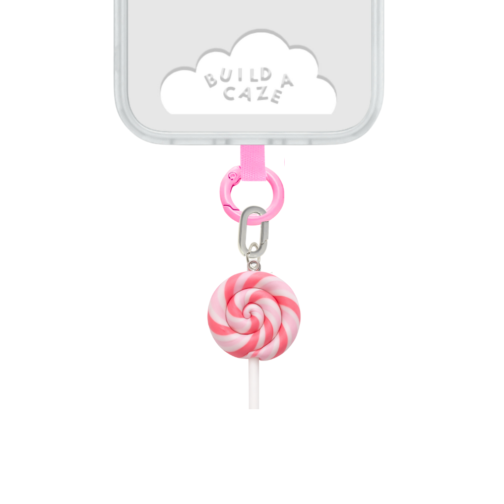 Heart-shaped building block charm accesory