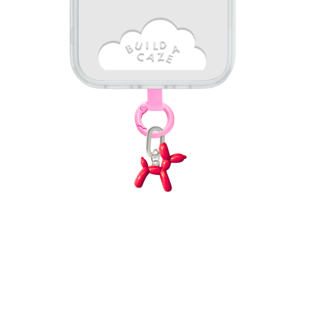 Heart-shaped building block charm accesory