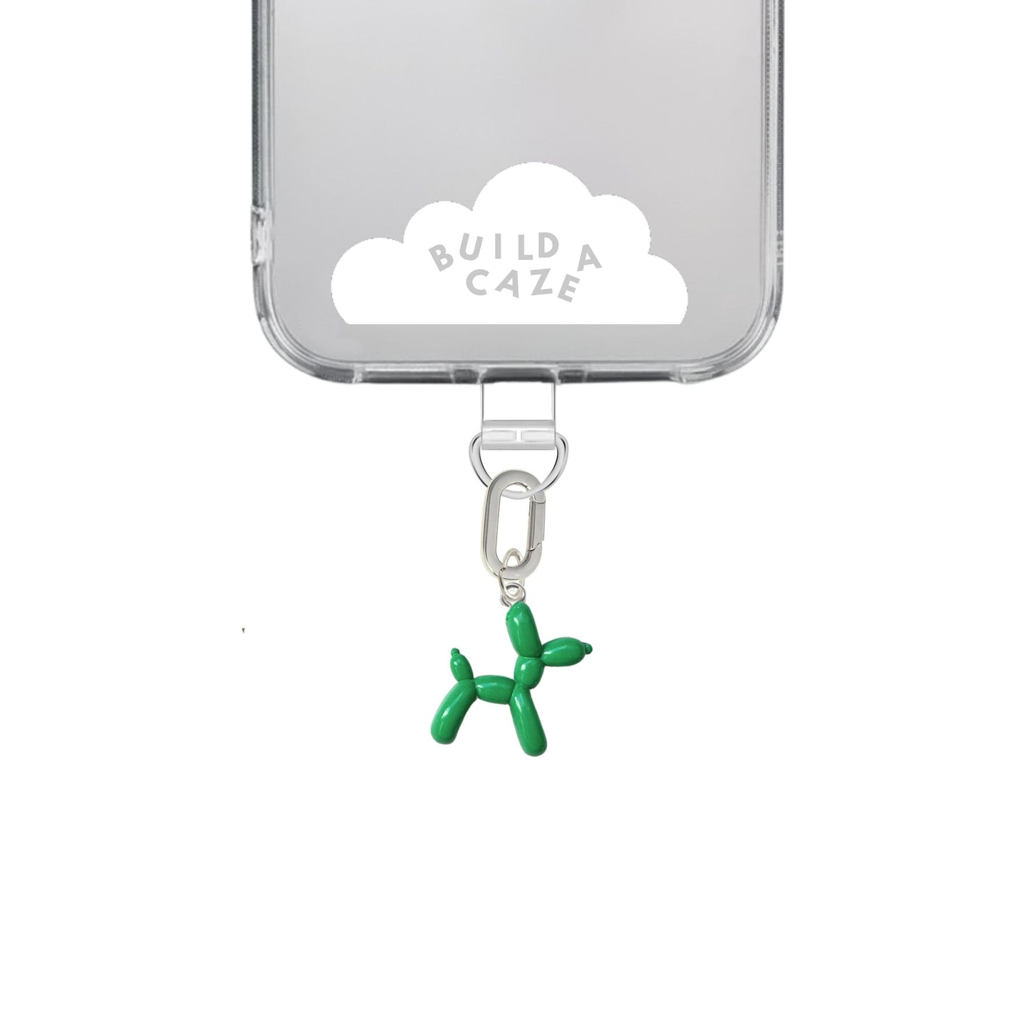 Dije para celular perrito globo verde cute phone charm para mujer Build A Caze