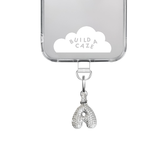 Silver Chunky Initial Letter Charmie