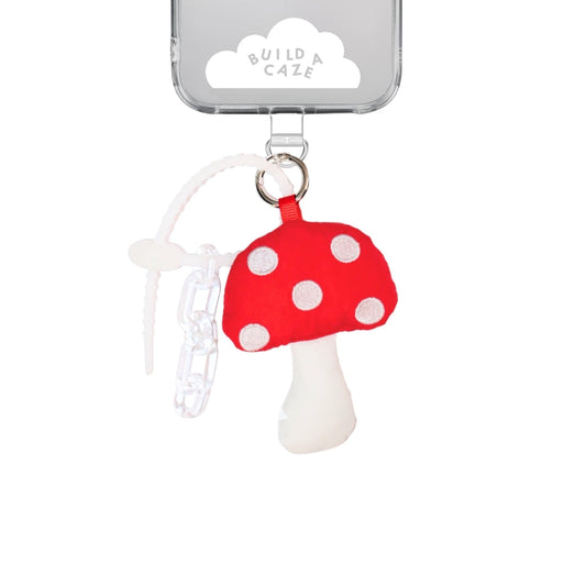 Red Puffy Shroomy  Keychain