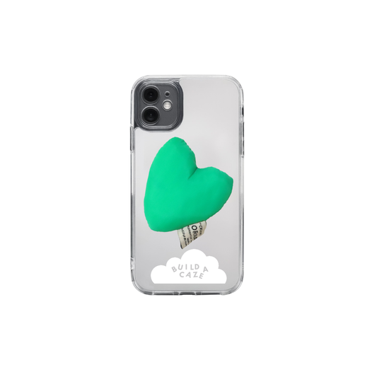 Green Puffy Heart MagSafe Pop Grippy