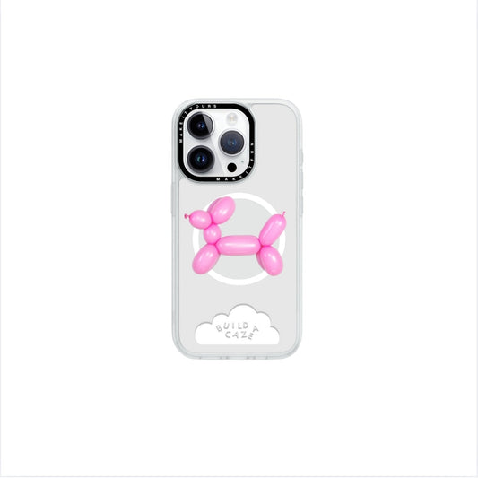 Pink Doggy Balloon Pop Grippy