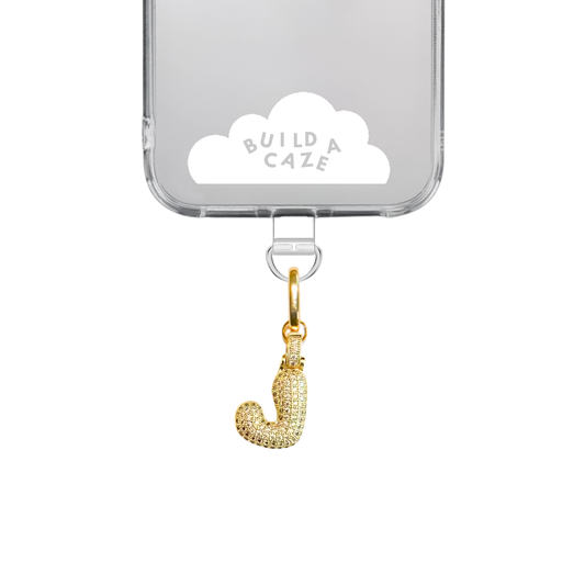 Gold Chunky Initial Letter Charmie