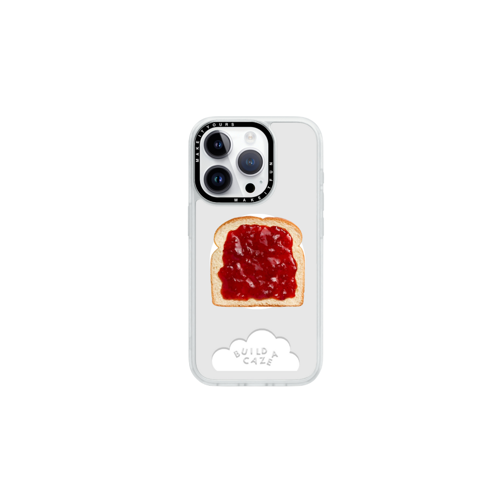 Soporte de teléfono móvil/celular con diseño de sándwich de mantequilla de maní y jalea (PB&J) para un agarre seguro del dispositivo.