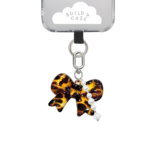 Tortoiseshell Baby Bow Keychain