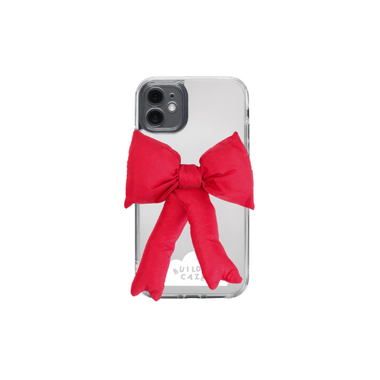 Red Handmade Puffy Bow MagSafe Pop Grippy