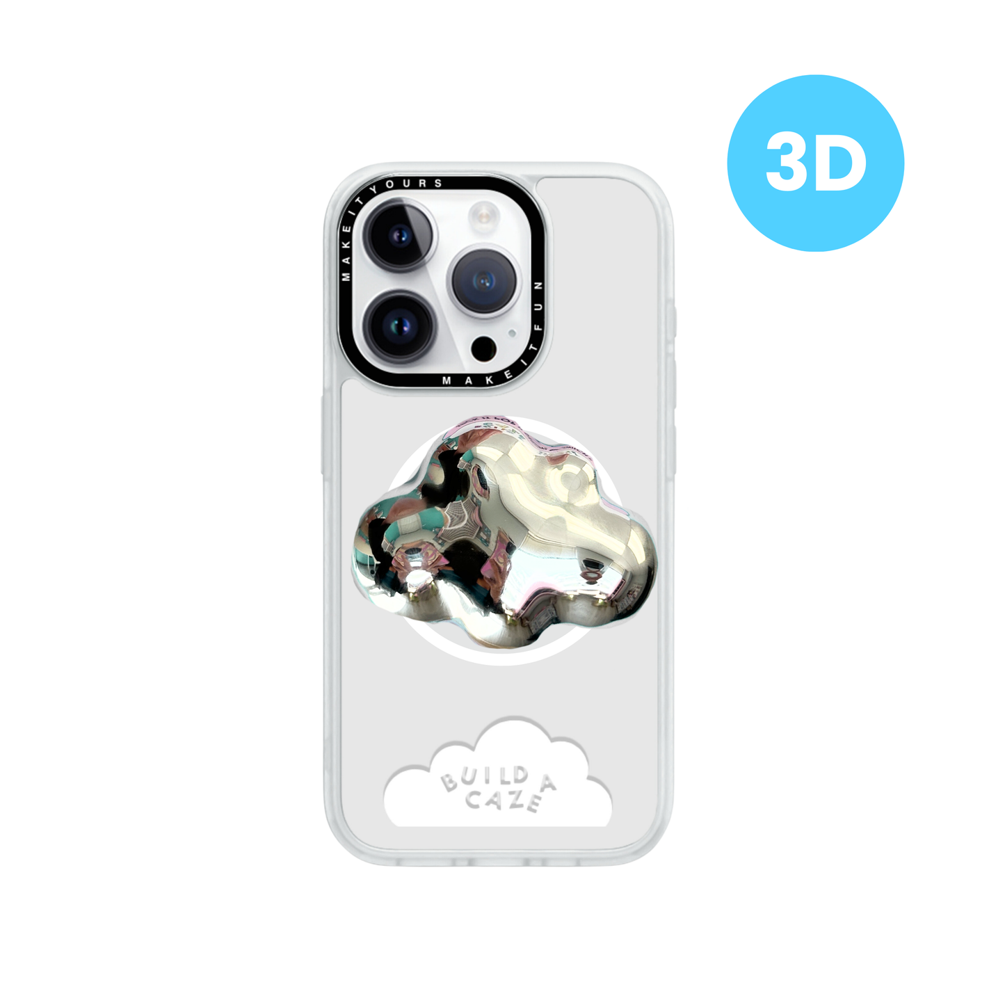 Pop Grippy MagSafe Edición Especial Chrome Head in the Clouds, agarre de lujo con acabado cromado metálico y forma de nube, soporte seguro para celular, accesorio móvil magnético, pop socket coleccionable.