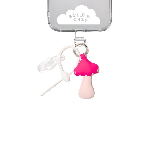 Mini Pink Puffy Shroomy Keychain