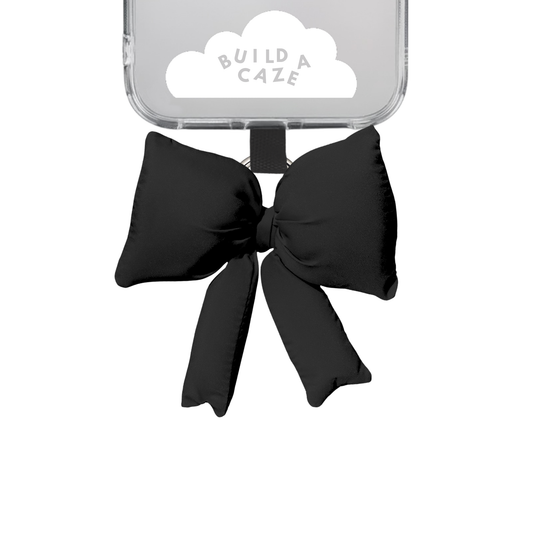 NEW Black Bow It Puffy Keychain