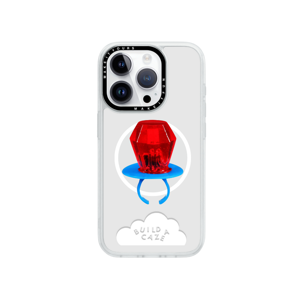 Pop Grippy de cereza roja brillante. Soporte de teléfono móvil, agarre para celular, accesorio de moda para MagSafe.