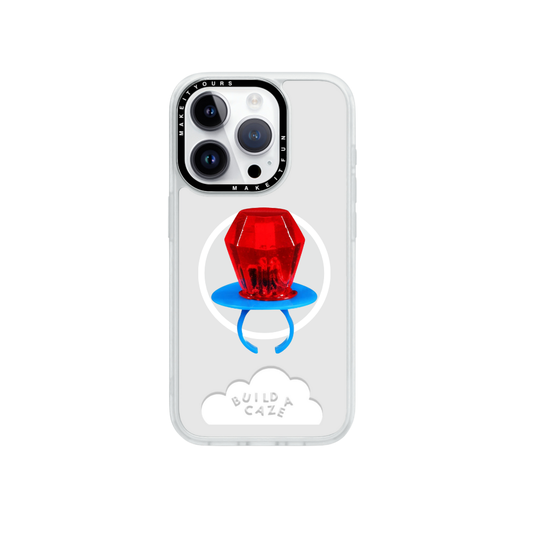 Pop Grippy de cereza roja brillante. Soporte de teléfono móvil, agarre para celular, accesorio de moda para MagSafe.