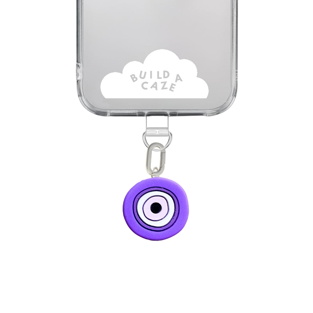 Dije para celular ojo turco morado cute phone charm para mujer Build A Caze