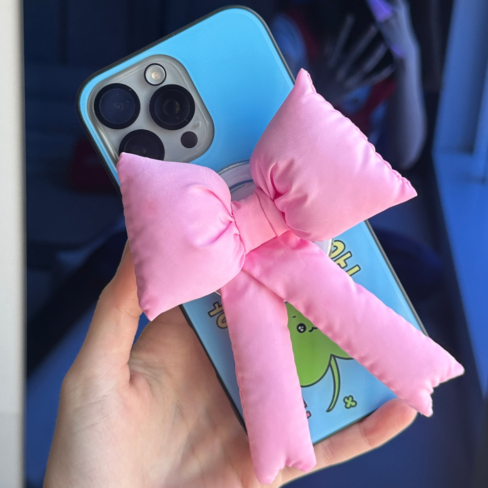 Pink Handmade Puffy MagSafe Pop Grippy