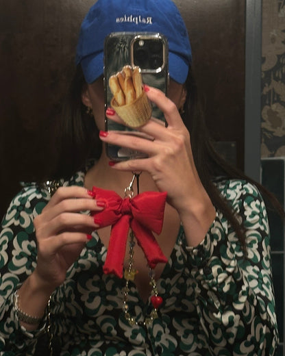 Red Bow It Keychain