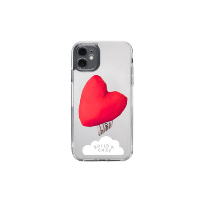 Handmade Red Puffy Heart MagSafe Pop Grippy