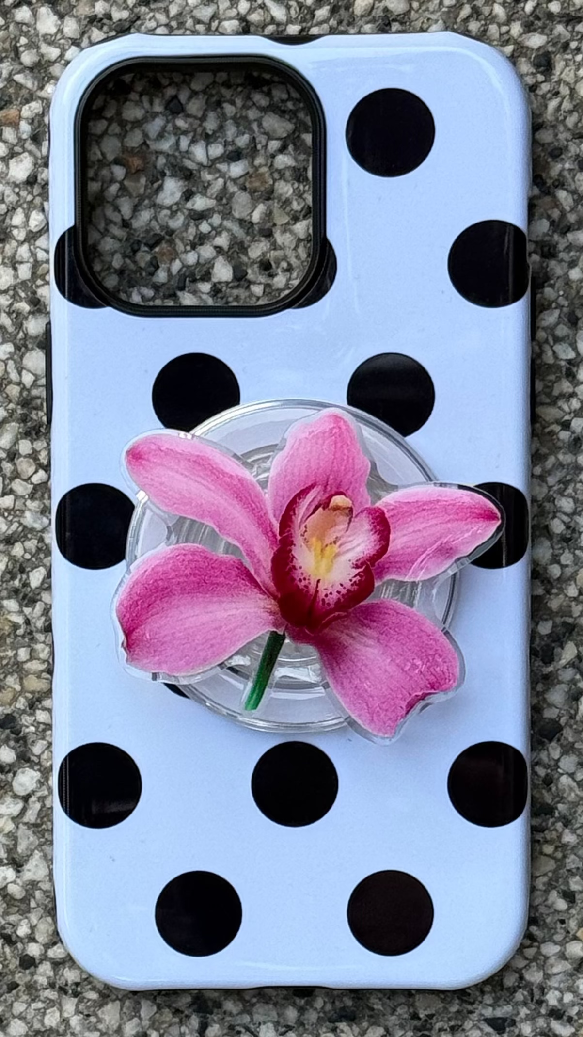 Amused Orchid Flower Pop Grippy