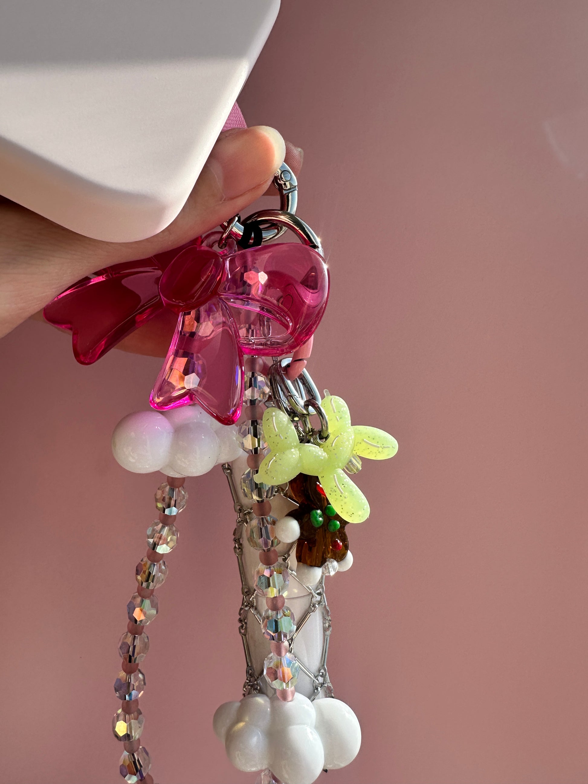 Charmie de burbujas verdes para celular, accesorio de teléfono, charm para móvil, dije para funda de celular.
