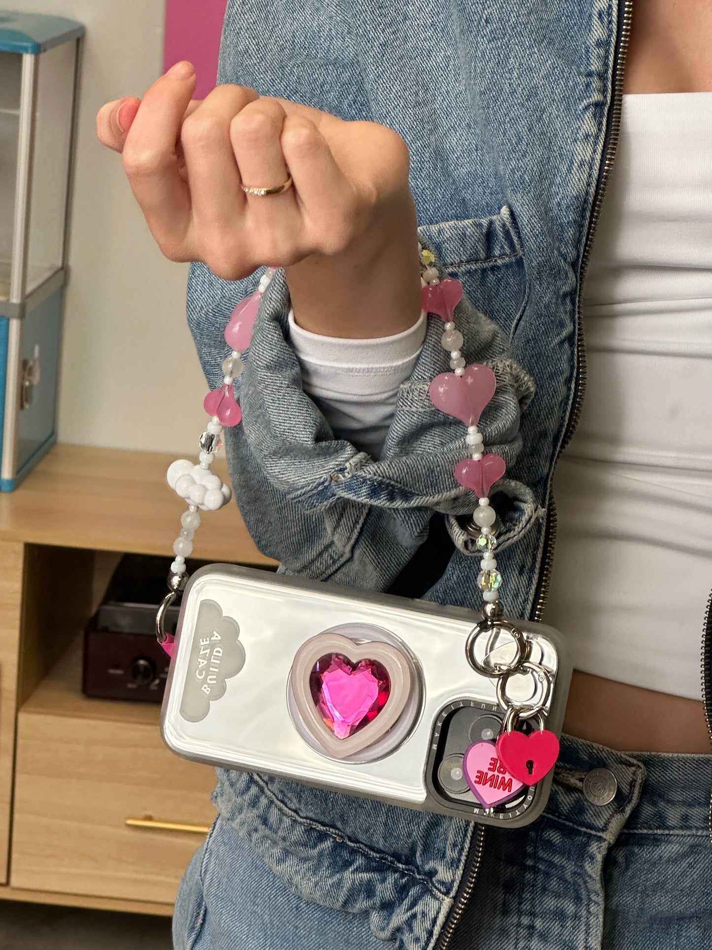 Pink Lovely Lock Charmie