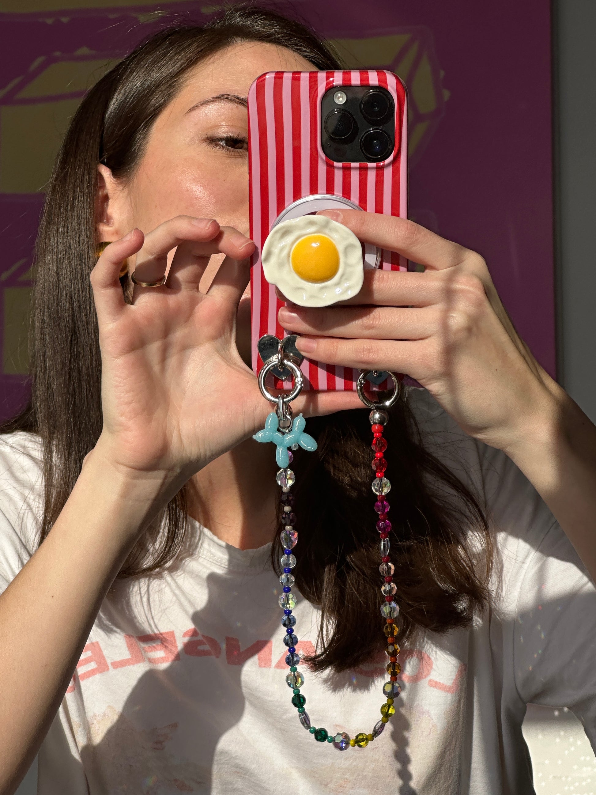 Pop Grippy 3D de huevo frito "Sunny Side Up", soporte expandible para celular, accesorio para móvil, agarre seguro para teléfono.