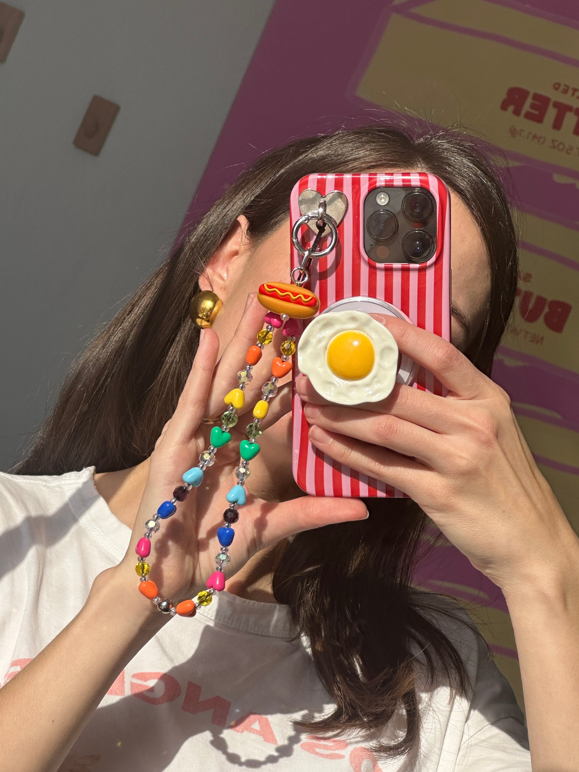 Pop socket sujetador de celular en forma de huevo frito 3D, accesorio para teléfono móvil, grip original para móvil, soporte para teléfono.