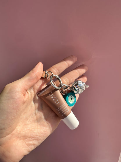 Summer Fridays Pink Vanilla Beige Keychain