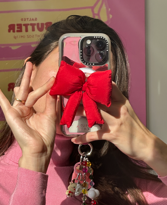 NEW Red Knotty Bow MagSafe Pop Grippy