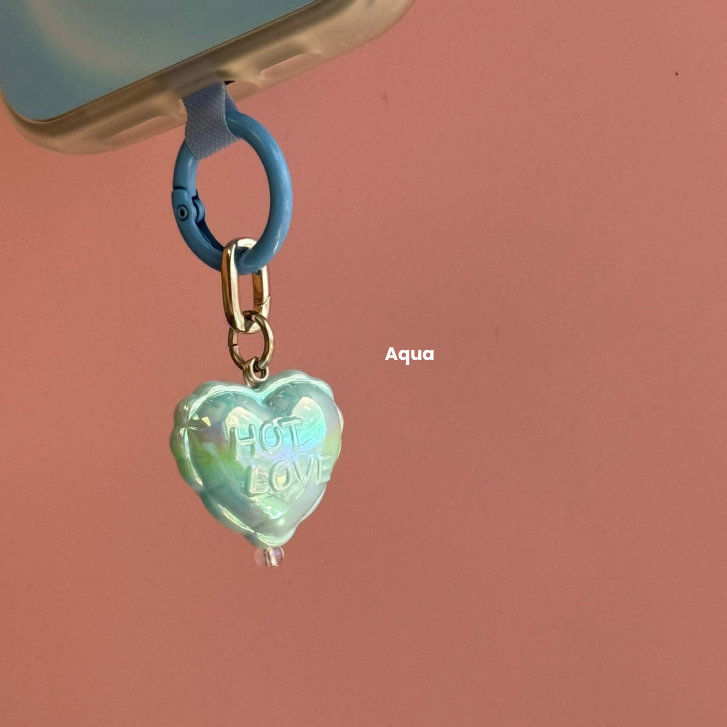 Un charm y accesorio colgante 2.0 Pastel Hot Love Balloon Charmie color lilac mostrado en primer plano - Build A Caze.