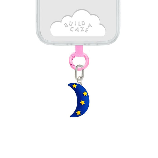 Dije para celular luna azul con estrellas cute phone charm para mujer Build A Caze