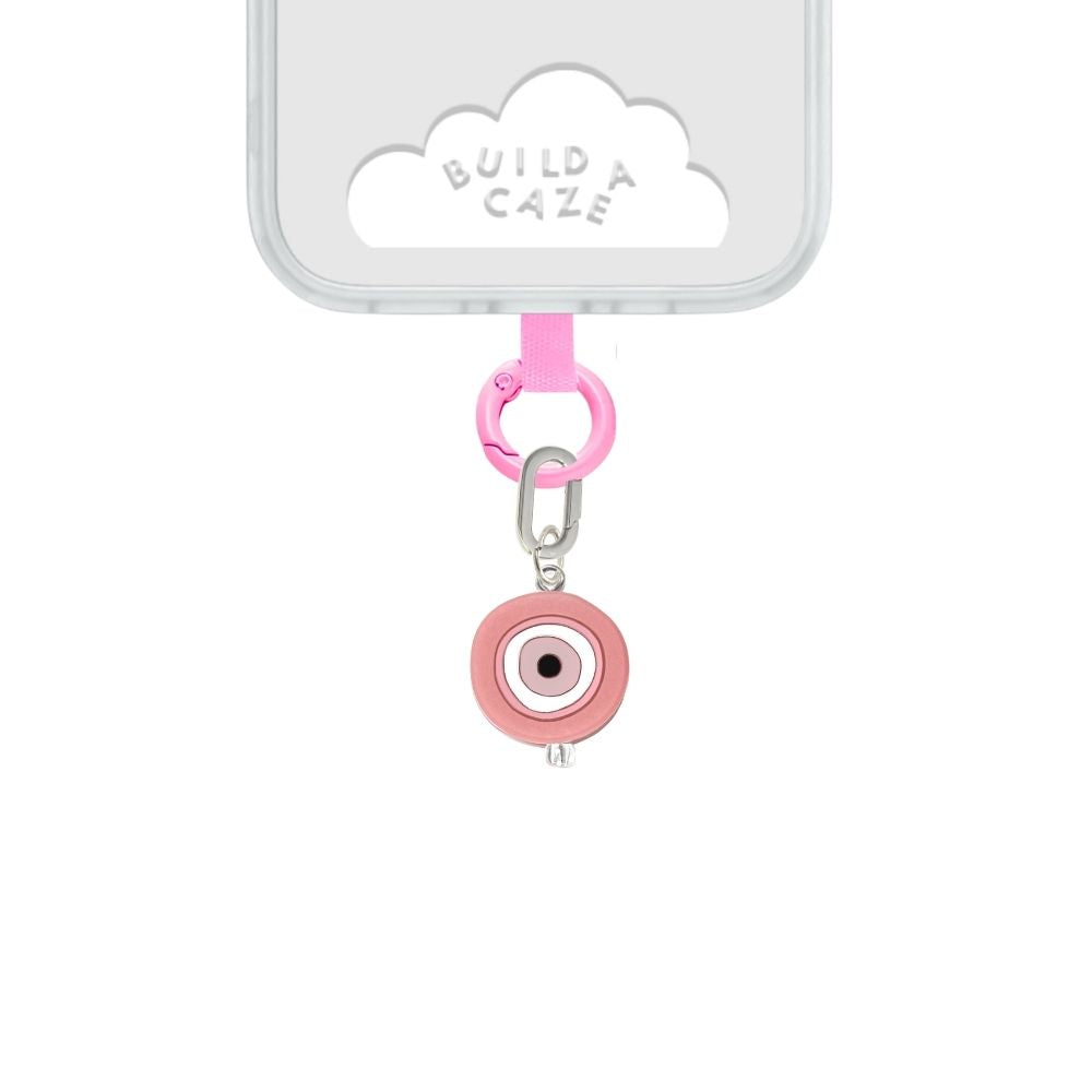 Dije para celular ojo turco rosa cute phone charm para mujer Build A Caze