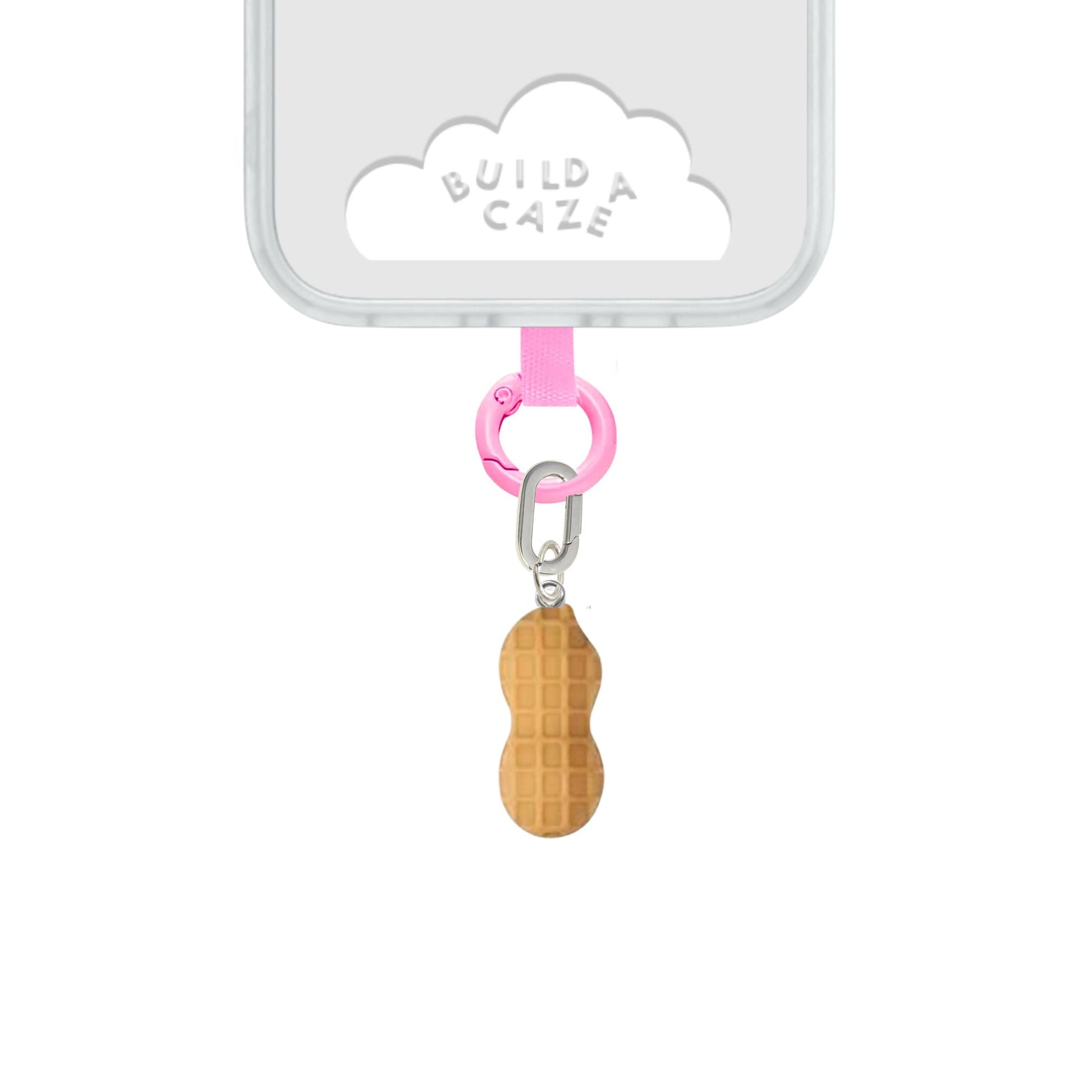 Dije para celular cacahuate café cute phone charm para mujer Build A Caze