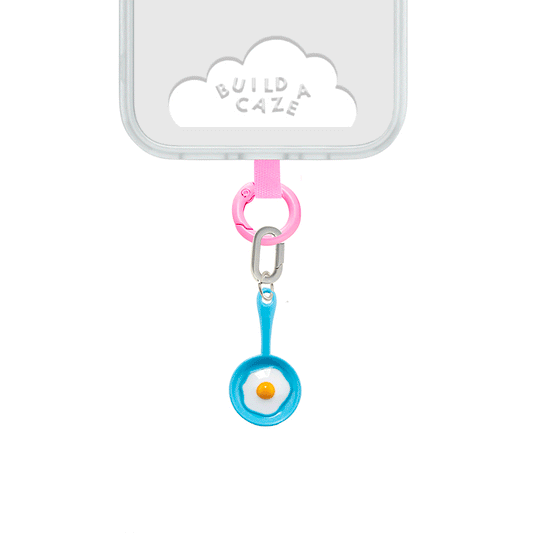 Dije para celular sartén huevo estrellado todos los colores cute phone charm Build A Caze