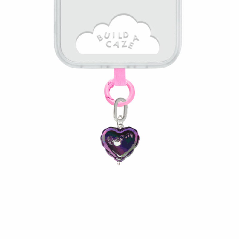 Dije para celular mini corazón  cute phone charm para mujer Build A Caze